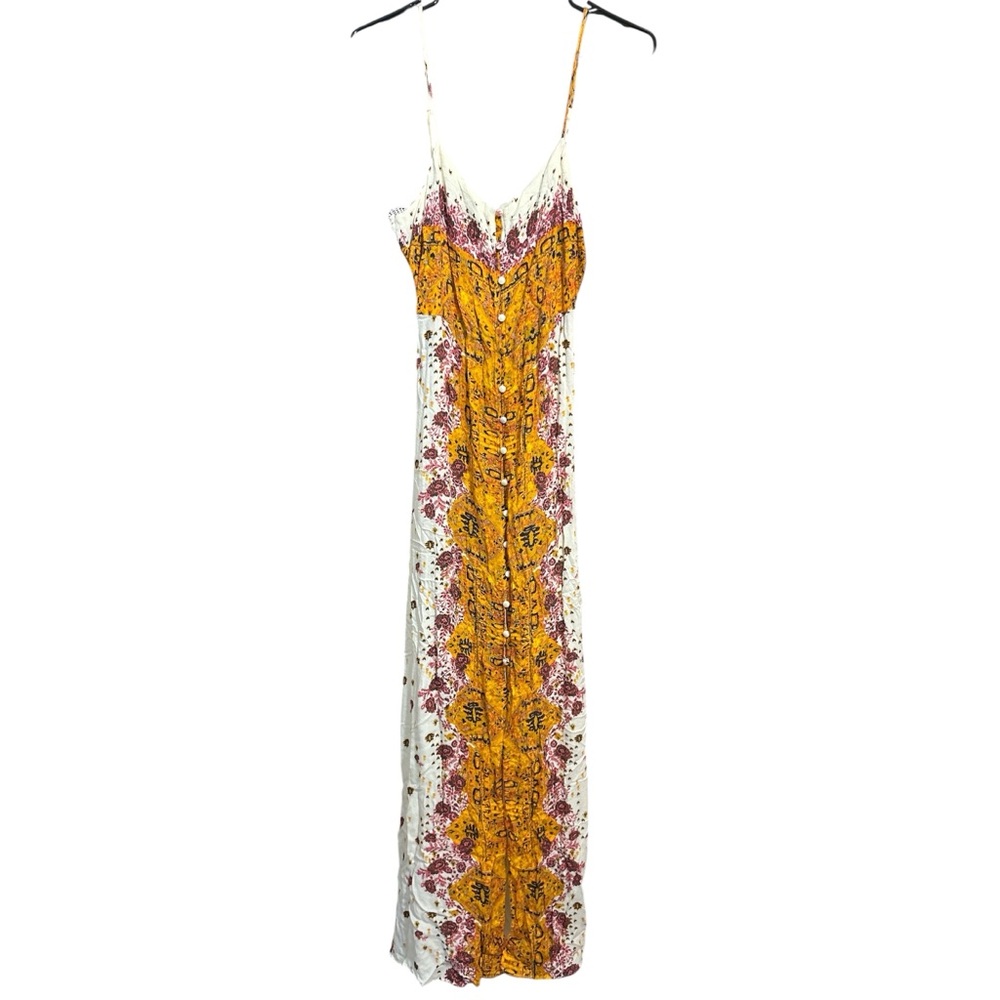 Free People Morning Song Maxi Dress in Ivory Size Medium - Picture 5 of 9